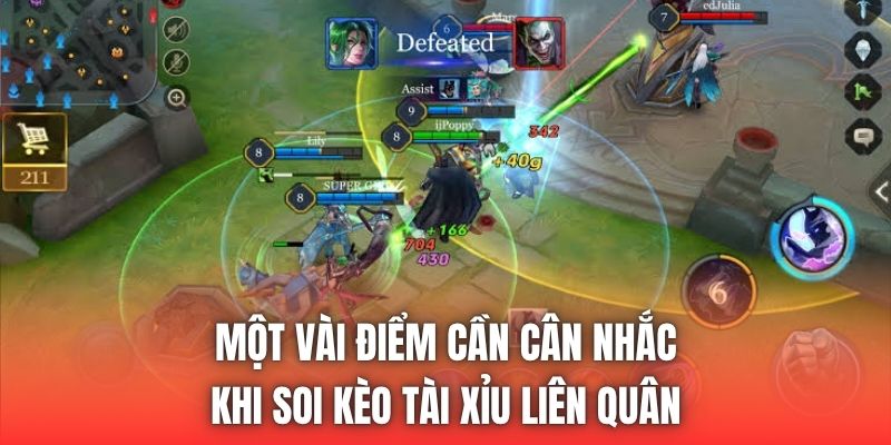 Một vài điểm cần cân nhắc khi soi kèo tài xỉu Liên Quân
